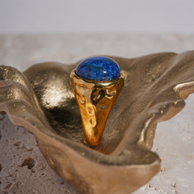 北京仓｜House of Fou-Lake Pinkie-大海色 戒指［土耳其设计师］