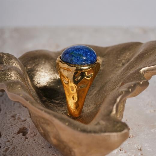 北京仓｜House of Fou-Lake Pinkie-大海色 戒指［土耳其设计师］ 商品图0