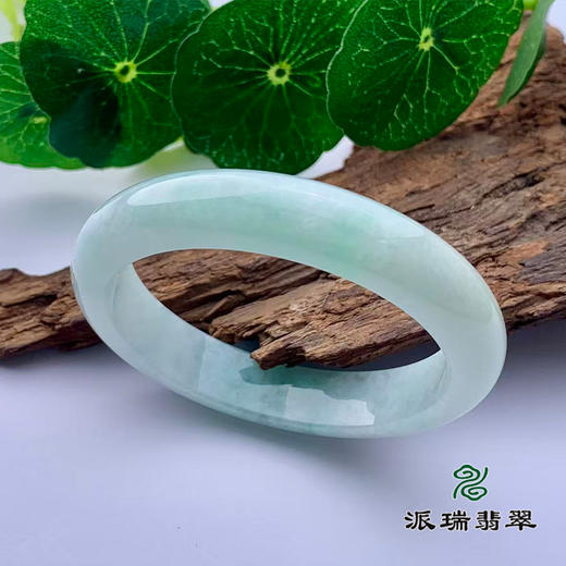 派瑞翡翠 翡翠手镯 糯种 绿色 商品图0