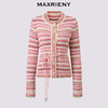 天虹发货：MAXRIENY欧若风穿搭条纹毛针织衫25冬款费尔岛风针织长袖上衣女(货号:MS86SW521) 商品缩略图4