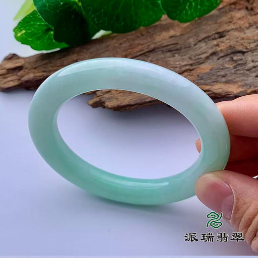 派瑞翡翠 翡翠手镯 糯种 绿色 商品图2