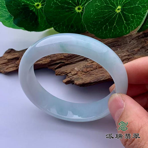 派瑞翡翠 翡翠手镯 糯种 飘花 商品图1