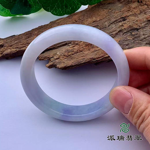 派瑞翡翠 翡翠手镯 糯种 紫色 商品图2
