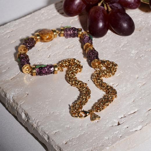 北京仓｜House of Fou-Grape-葡萄 琥珀色 项链［土耳其设计师］ 商品图1