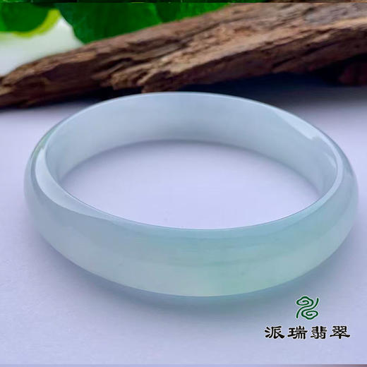派瑞翡翠 翡翠手镯 糯冰种 绿色 商品图3