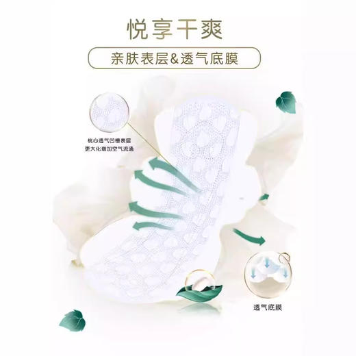 ABC卫生巾240mm*8片丝享棉蚕丝蛋白日用姨妈巾例假 商品图2