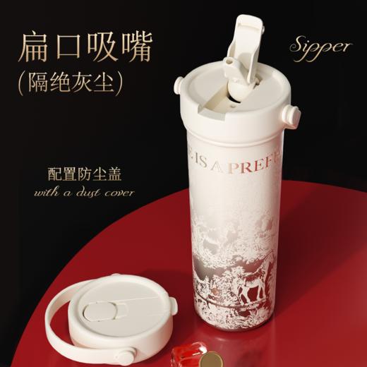 （套装）GOOM咖啡保温杯男女高颜值便携吸管水杯25新款马上来系列车载杯子 商品图3