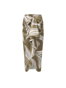 【塞纳河影】不规则立裁品牌定染印花半裙