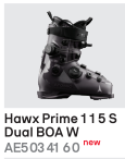 26/27ATOMIC双板雪鞋HAWX PRIME 115 S DUAL BOA W