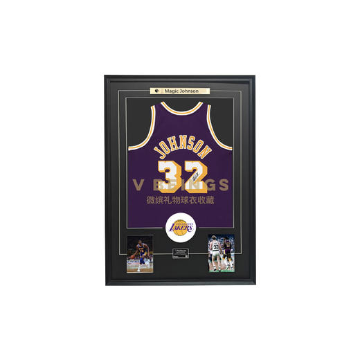 收藏系列 魔术师约翰逊 湖人队32号紫色 亲笔签名球衣（仅支持小程序下单 约45天到货） 商品图0