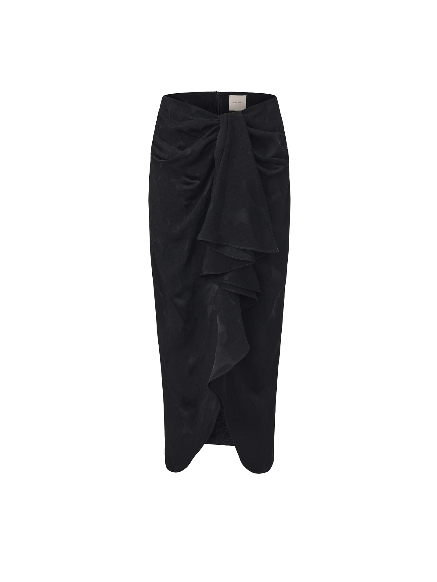 【巴黎侧影】不规则立裁肌理醋酸半裙