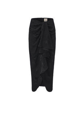 【巴黎侧影】不规则立裁肌理醋酸半裙