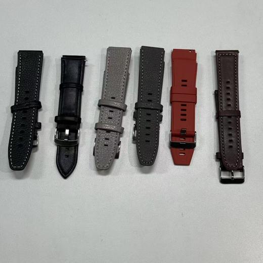 品牌 高品质 运动 商务时尚表带 皮革 硅胶【6条不同款式和颜色 组合套装】 商品图1