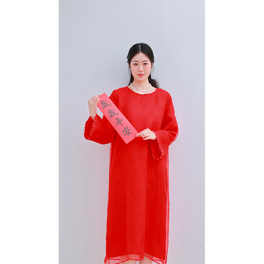 【2026东衣作】新中式连衣裙（25807448见喜-高定款） 商品图3