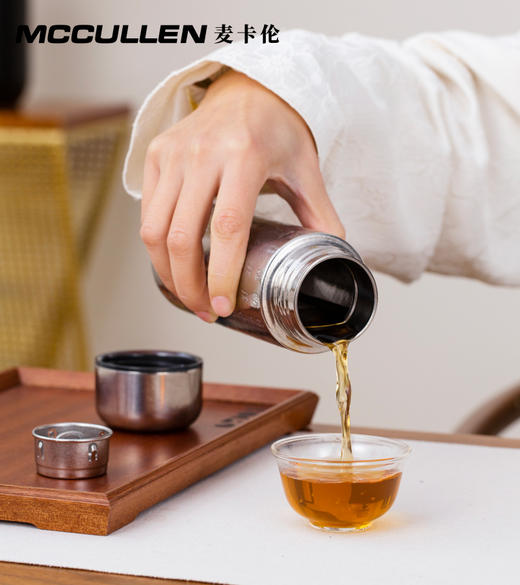 百福款麦卡伦纯钛保温杯钛杯水杯月光银330ml 商品图1