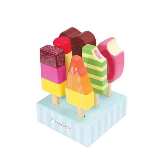 Letoyvan 角色扮演木制玩具冰棍甜点组合&卡罗的意式冰激凌 商品图0