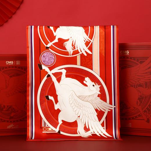 《翼马当先》真丝双面丝巾 商品图6