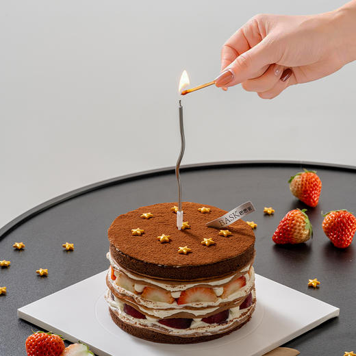 星星巧克力草莓车厘子蛋糕 商品图2