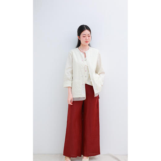 【2026东衣作】高腰直筒裤(25809235A越来越好D301-1) 商品图4