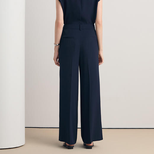 EITIE爱特爱干练通勤高腰直筒显瘦垂坠西装休闲裤2026春新款8505216 商品图4