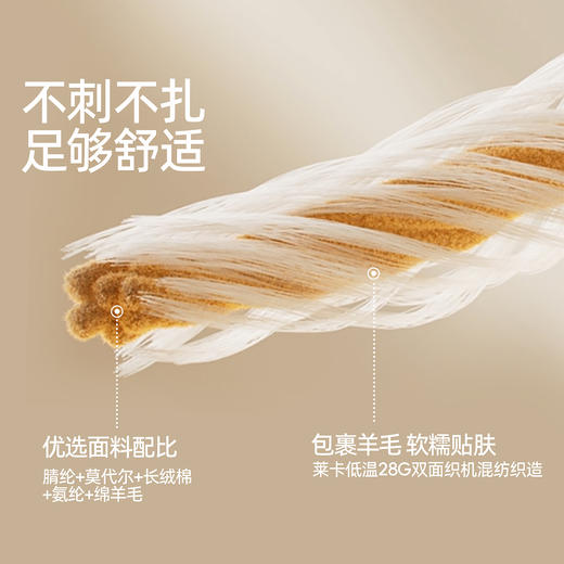 好奇蜜斯羊毛保暖背心吊带抗静电带胸垫秋衣打底衣肌底衣发热加绒  露娜 商品图4