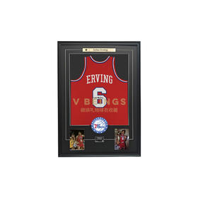 收藏系列 朱利叶斯欧文 76人6号红色 亲笔签名球衣（仅支持小程序下单 约45天到货）