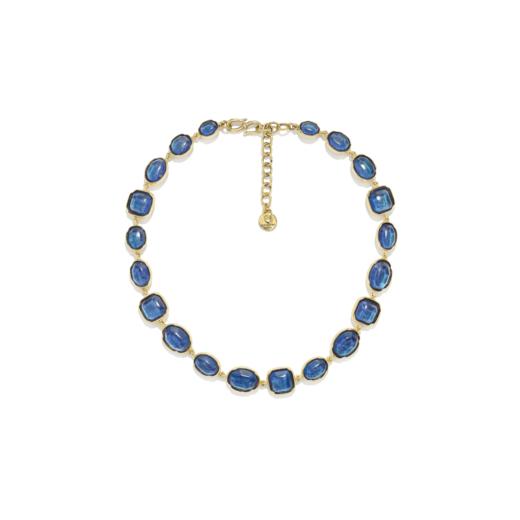 订购6个月到｜Goossens Paris-CABOCHONS-海洋蓝色 项链［法国设计师］ 商品图0