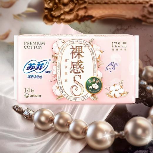 苏菲卫生巾175mm*14片贵族棉裸感S迷你巾姨妈巾量少日用 商品图1