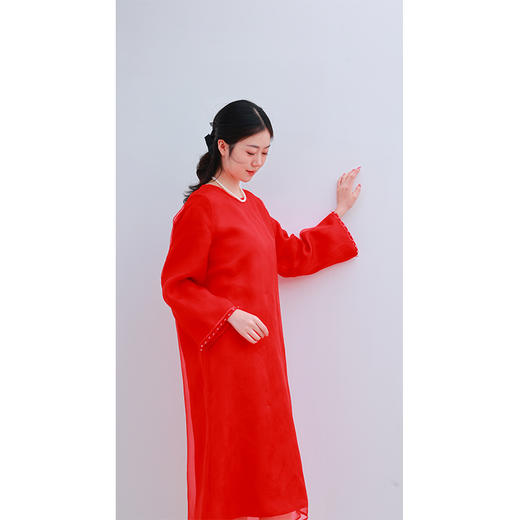 【2026东衣作】新中式连衣裙（25807448见喜-高定款） 商品图1