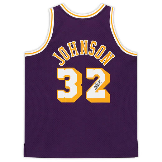 收藏系列 魔术师约翰逊 湖人队32号紫色 亲笔签名球衣（仅支持小程序下单 约45天到货） 商品图5