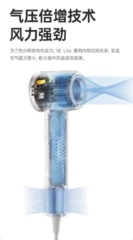 徕芬Laifen SE Lite 家用入门款高速吹风机 莱芬大风力速干低噪学生宿舍便携风筒 礼物推荐 商品图9