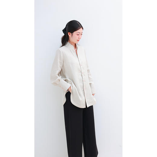 【2026东衣作】新中式衬衣（25810436花花-高定款） 商品图1