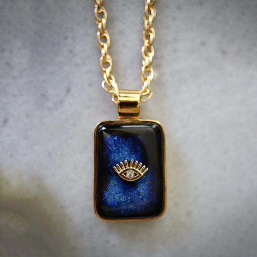 订购8周到｜House of Fou-Evil Eye-宇宙色 眼睛 项链［土耳其设计师］ 商品图1