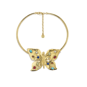 订购6个月到｜Goossens Paris-Theia-光之女神 蝴蝶 项链［法国设计师］