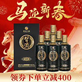 
【开门红领券立减400】习酒 经典黑金 窖藏 酱香型白酒 53度 500ml*6 