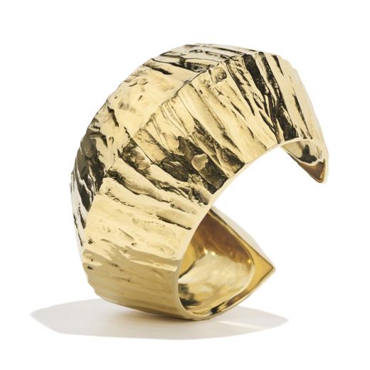 订购6个月到｜Goossens Paris-Oree-临界之处 金色 宽 手镯［法国设计师］ 商品图1