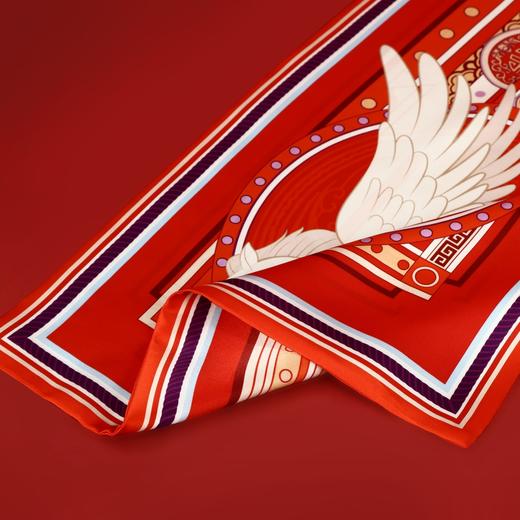 《翼马当先》真丝双面丝巾 商品图7