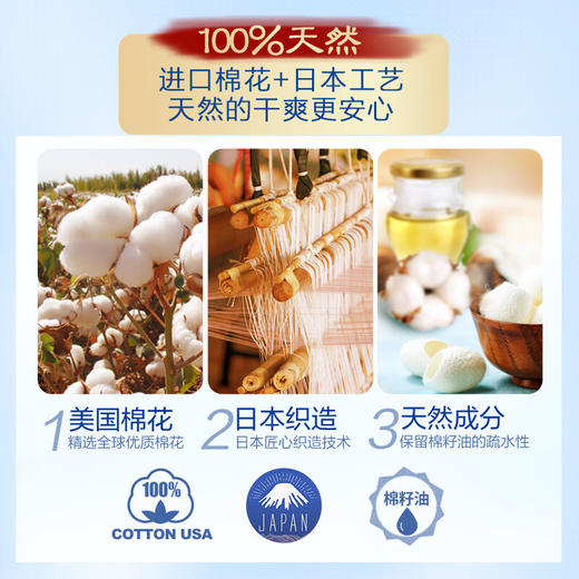 ABC卫生巾240mm*8片女汉方天然纯棉超薄日用养经姨妈巾 商品图2