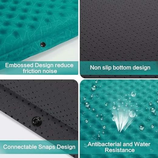 美国 Bessport 自充气睡垫 湖蓝色 轻便紧凑 适合背包旅行和徒步 X0016O9RQP 商品图5