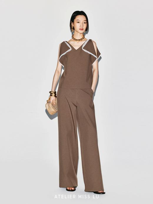 【大地之息】摩登休闲百搭阔腿直筒长裤 商品图4