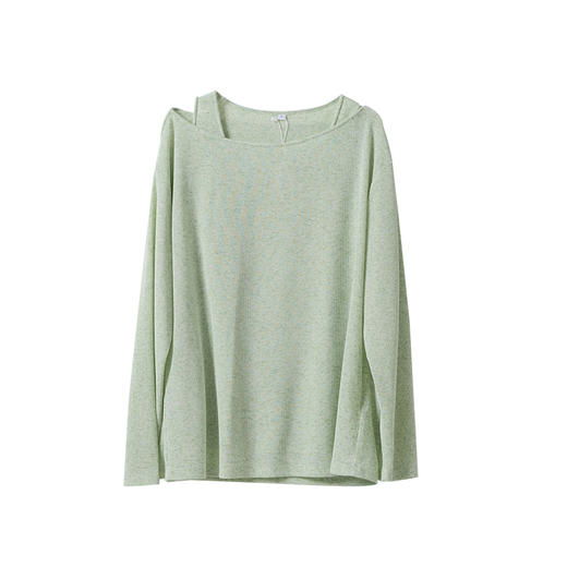 VIMAGE纬漫纪早春薄荷绿慵懒休闲减龄宽松两件套上衣2026春季新款V2513206 商品图5