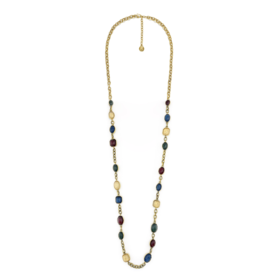 订购6个月到｜Goossens Paris-CABOCHONS-和谐海洋蓝色 长款 项链［法国设计师］