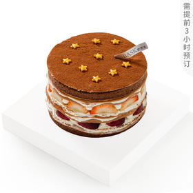星星巧克力草莓车厘子蛋糕