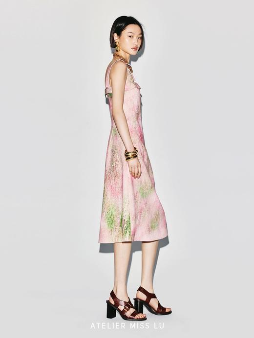 【粉云梦境】品牌定染印花吊带A字连衣裙 商品图4