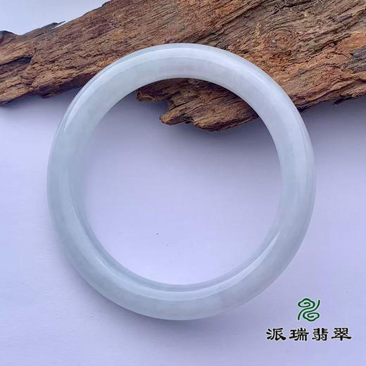 派瑞翡翠 翡翠手镯 糯种 白色 商品图2