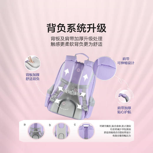【自提】M 新秀丽 儿童书包紫色/粉色 商品图3