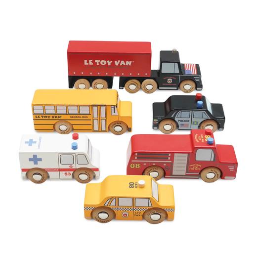 Letoyvan 角色扮演木制玩具-伦敦车辆套组 商品图1