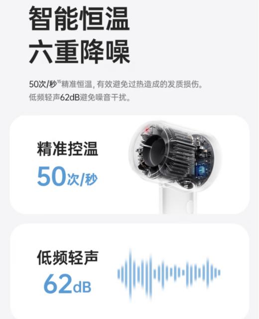 徕芬Laifen SE Lite 家用入门款高速吹风机 莱芬大风力速干低噪学生宿舍便携风筒 礼物推荐 商品图8