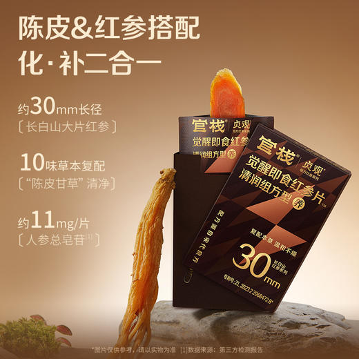 【门店专属】贞观觉醒红参片30mm-礼盒款6gx5（冰感薄荷/陈皮甘草） 商品图2