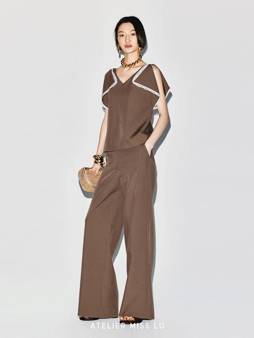 【大地之息】摩登休闲百搭阔腿直筒长裤 商品图3